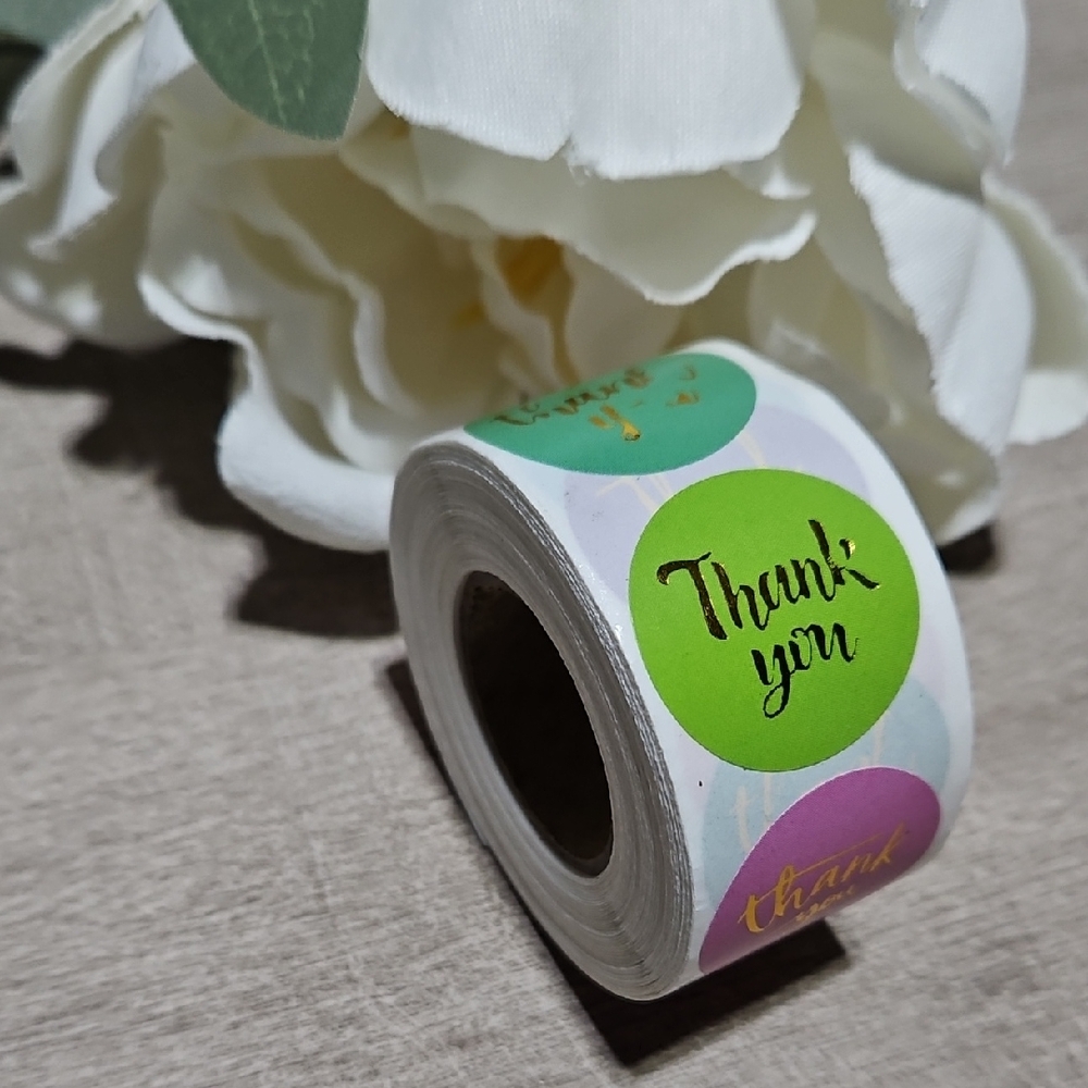 Colorful Thank You Sticker Roll